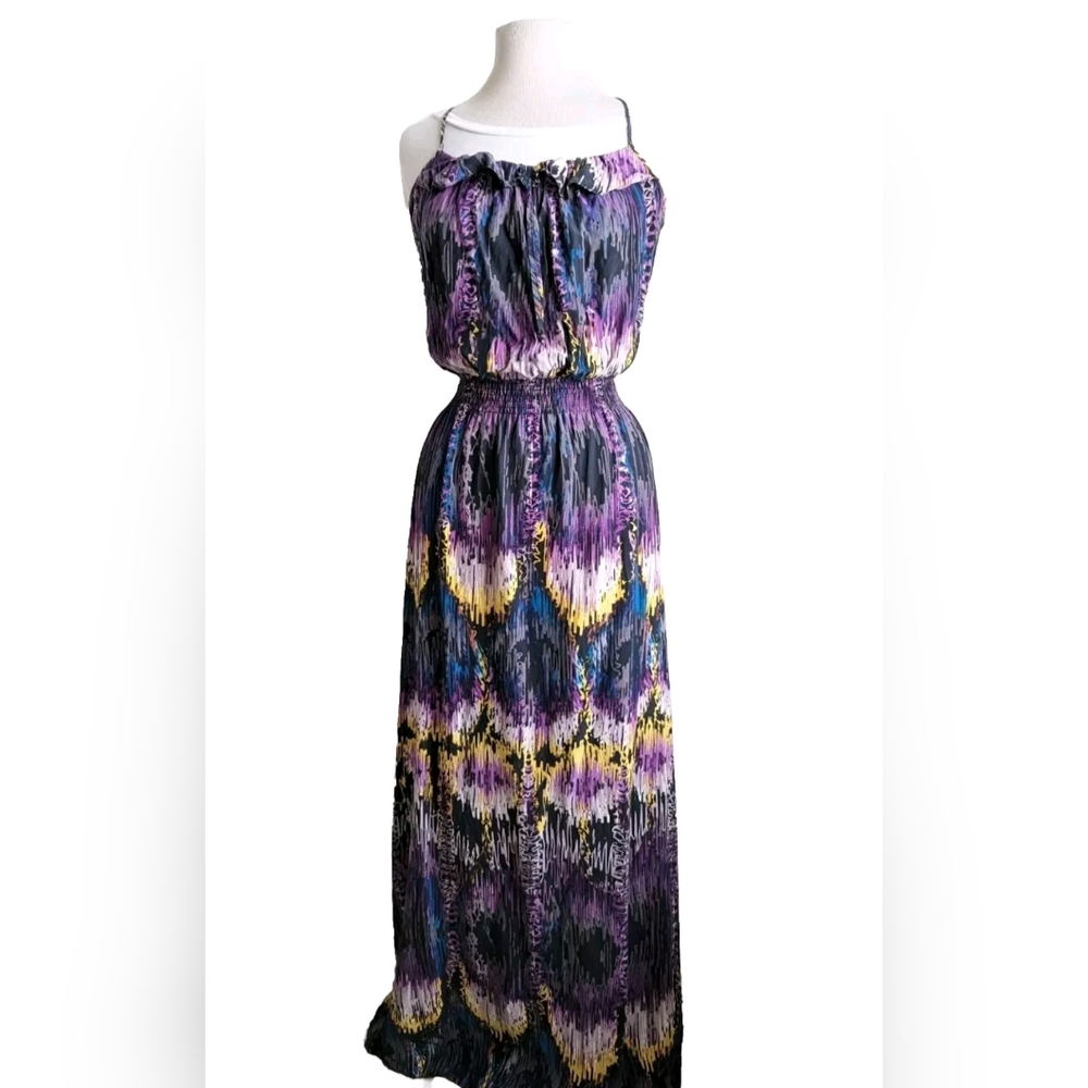 PARKER Silk Dress 💕 Stretch Waist Flowy Length Medium